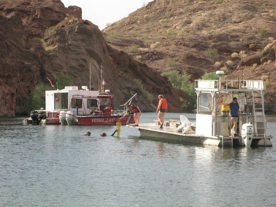 Divers cleaning up Copper Canyon in cooperation with BLM and State Parks. Nathan Adler/RiverScene