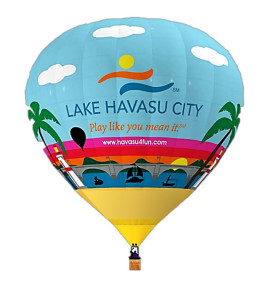 Proposed artwork of a future Lake Havasu City balloon by Jim Dolan and Dean Baker. 