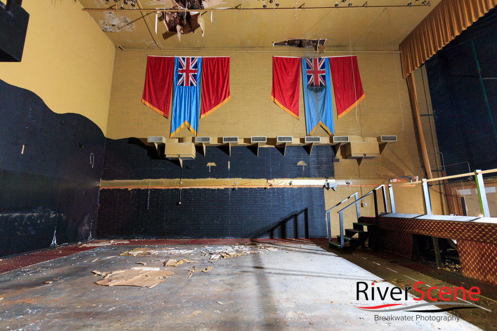 A view inside of the English Village theater two months before it was torn down. Nathan Adler/RiverScene 