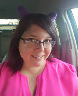 Arianne Stacy wears her cat ears in support of Raeanna. photo courtesy Arianne Stacey 