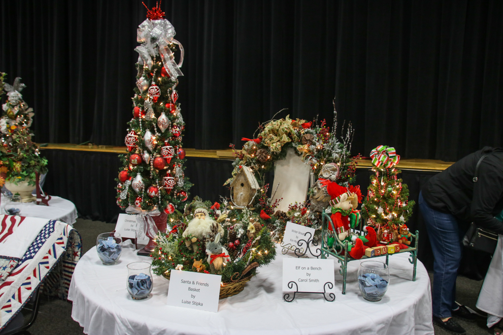 Western Welcome raffle prizes at Holiday Boutique. Rick Powell/RiverScene
