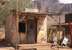 Goldfield Jail. photo courtesy Goldfield Ghost Town. 