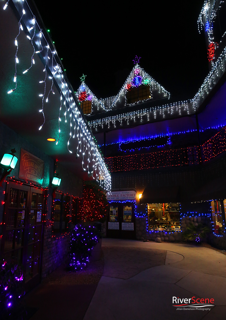 English Village Lake Havasu Christmas Lights 2018
