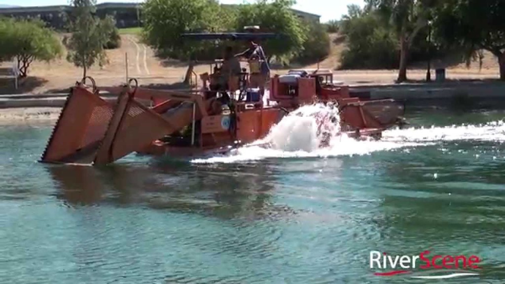Bridge Water Channel Gets Dredged For Weeds