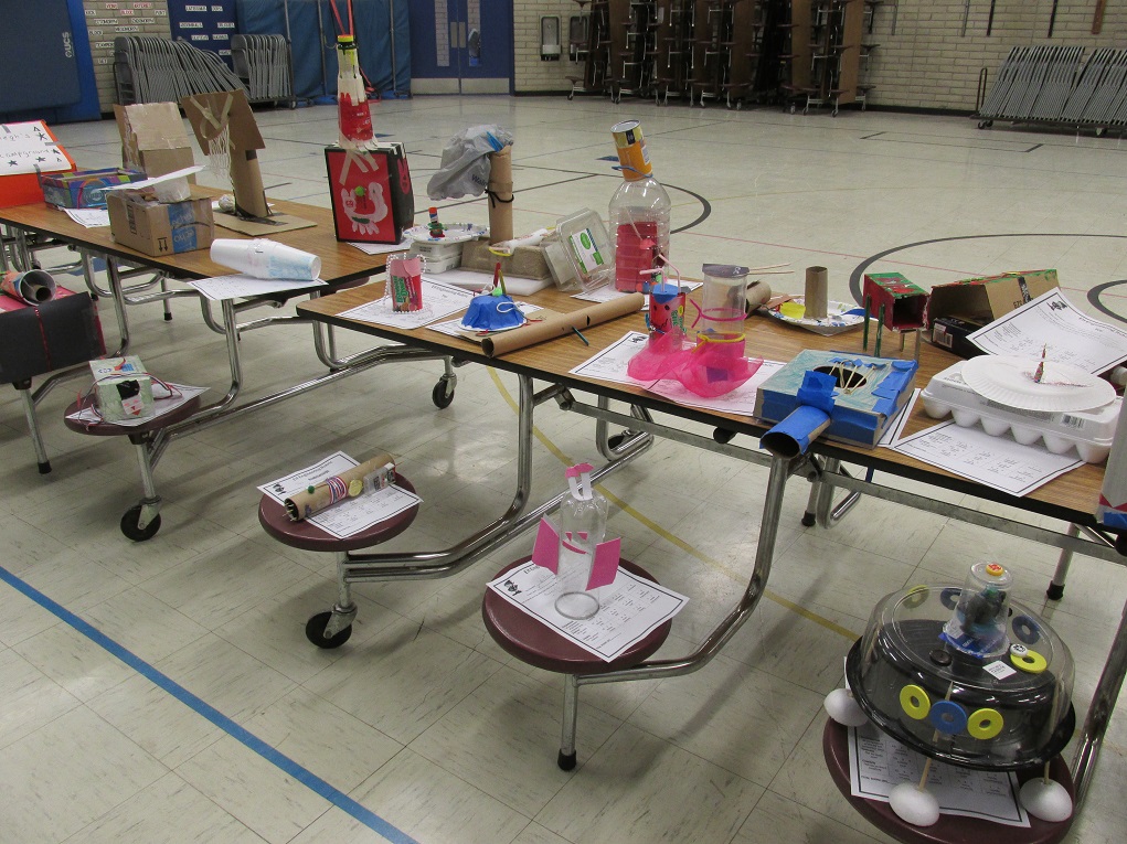 Nautilus Elementary Students Compete With Recyclables During Elf Engineering Day