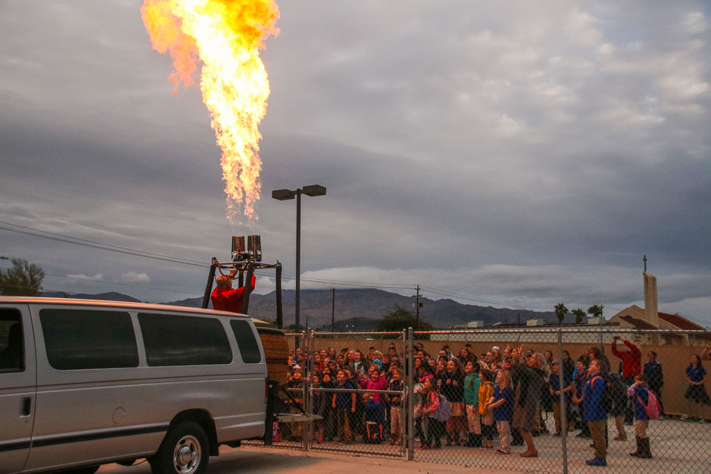 Balloons Visit Havasu Schools