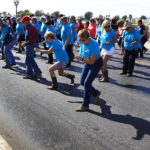 line dance on bridge