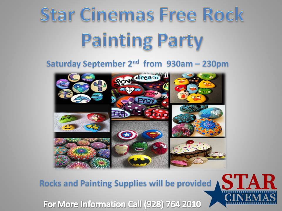 Star Cinemas Host Rock Painting Party
