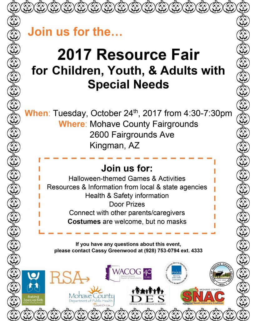 2017 Resource Fair for Children, Youth, & Adults with Special Needs