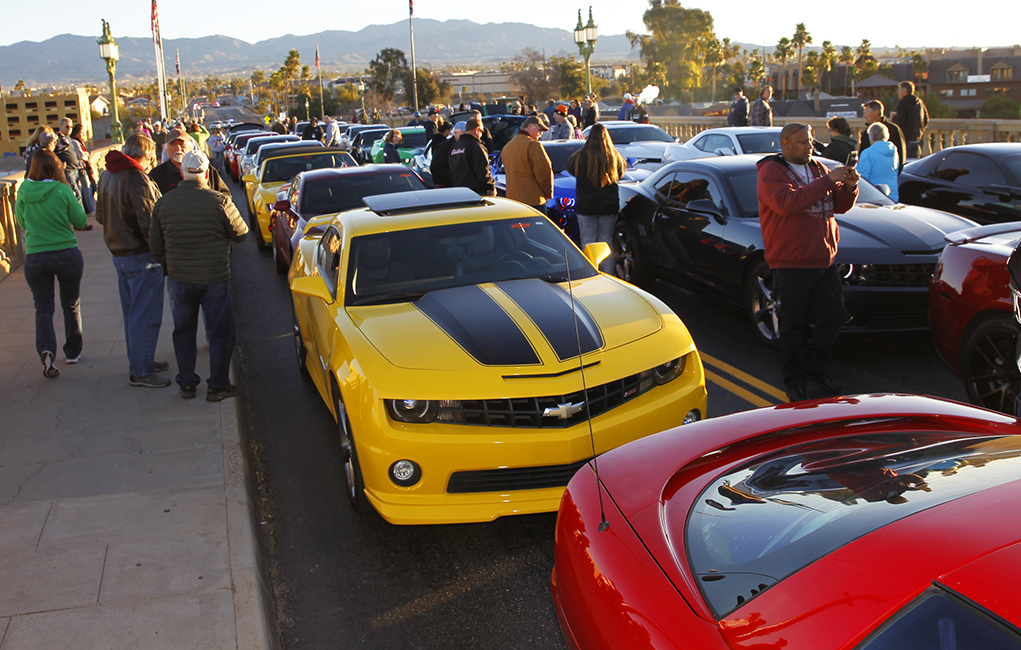 Camaros on the Bridge