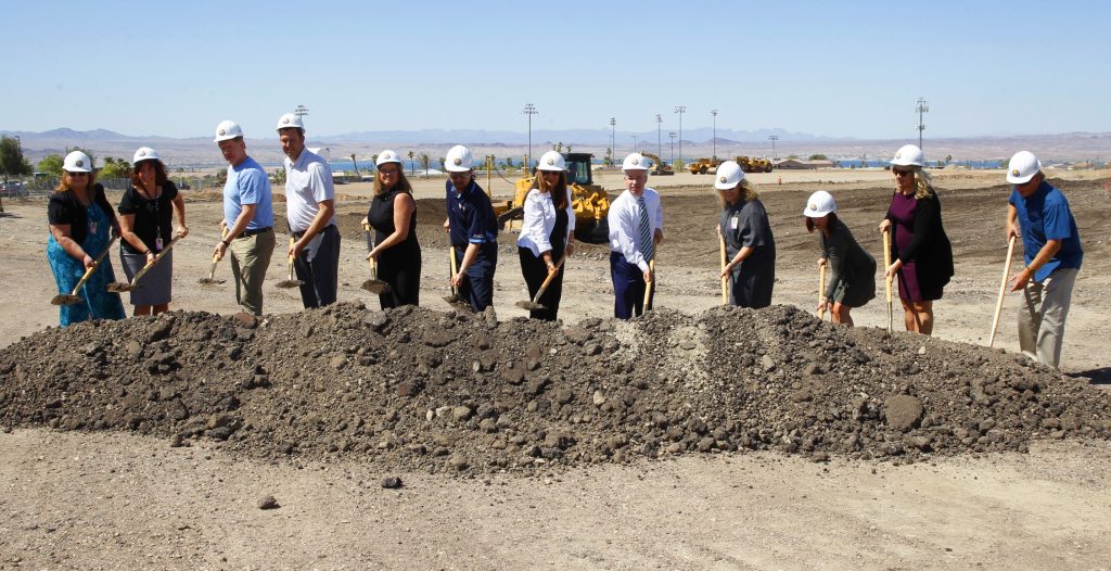 Groundbreaking Ceremony At Lee Barnes Football Stadium
