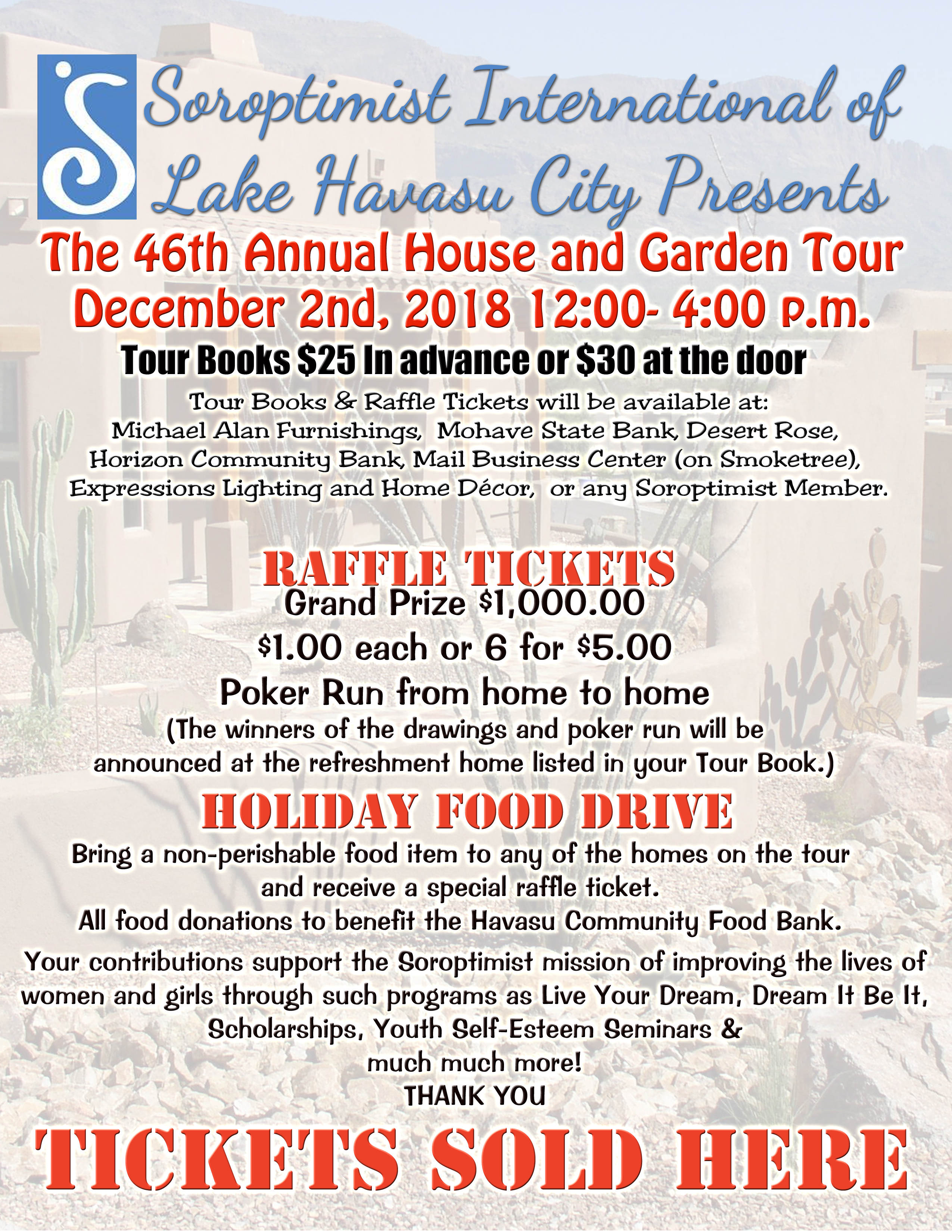 Soroptimist LHC 46th Annual House and Garden Tour