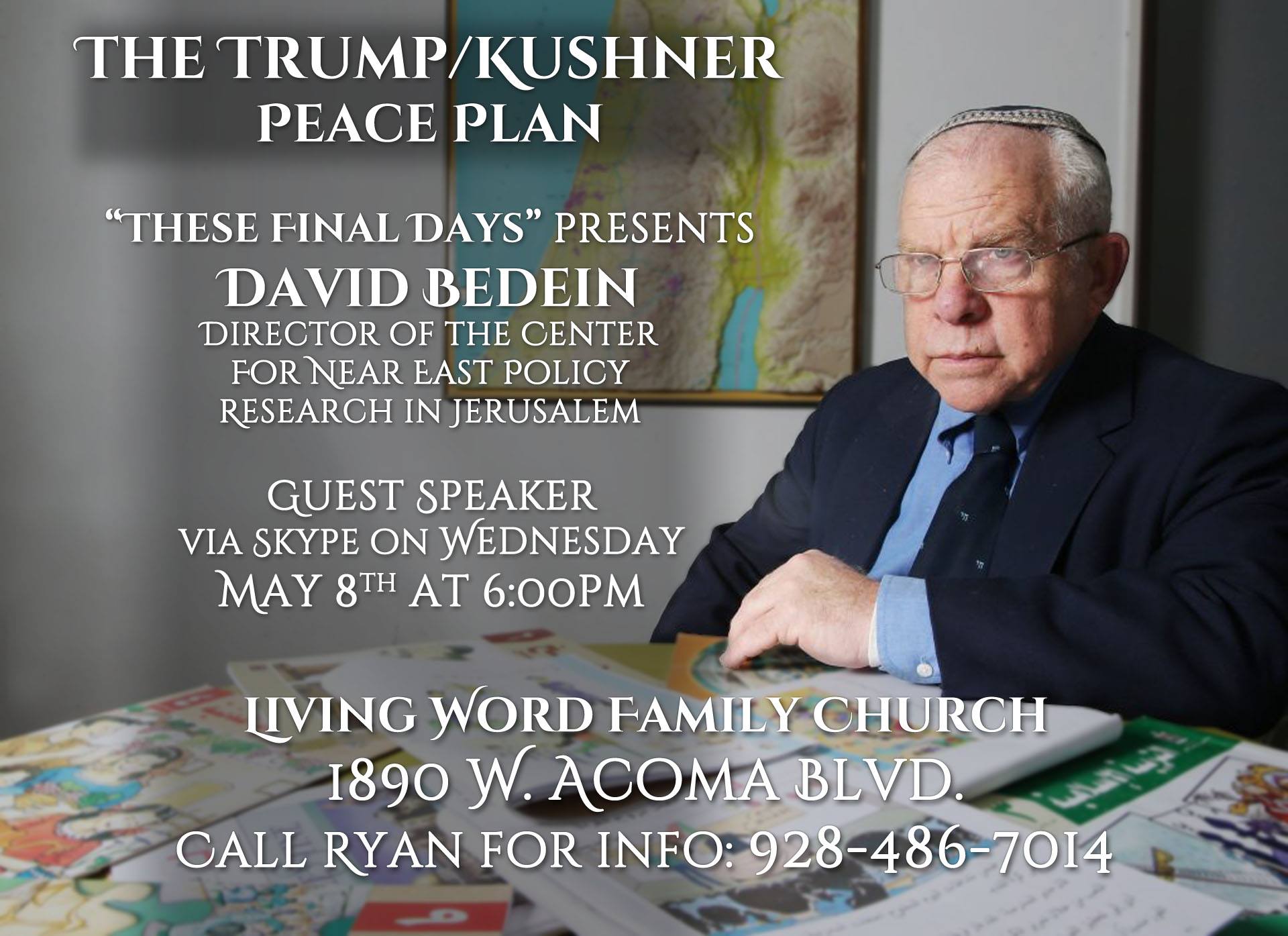 David Bedein live via Skype from Jerusalem