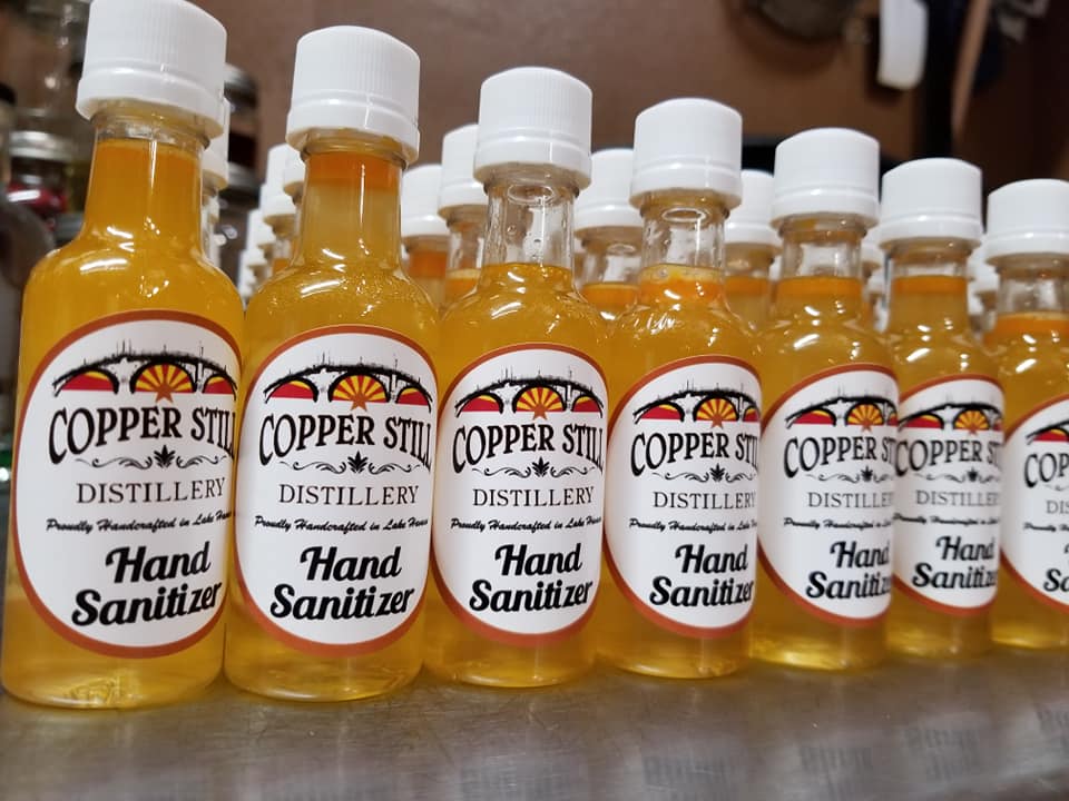 Copper Still Distillery Gives Back – Makes Hand Sanitizer For Community