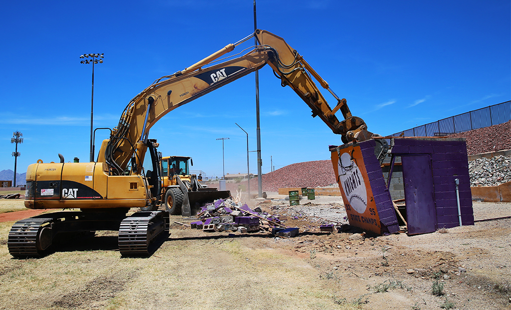 Construction Begins At LHHS John M. Wade Baseball Field