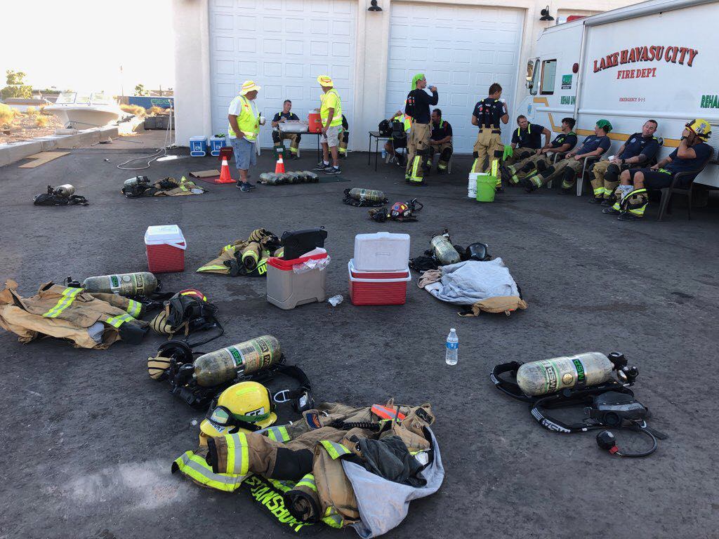 C.E.R.T. Spells Relief For Havasu Firefighters During Triple Digit Temps