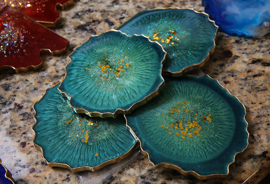 Local Budding Artist Jan Klatt And Her Beautiful Resin Art