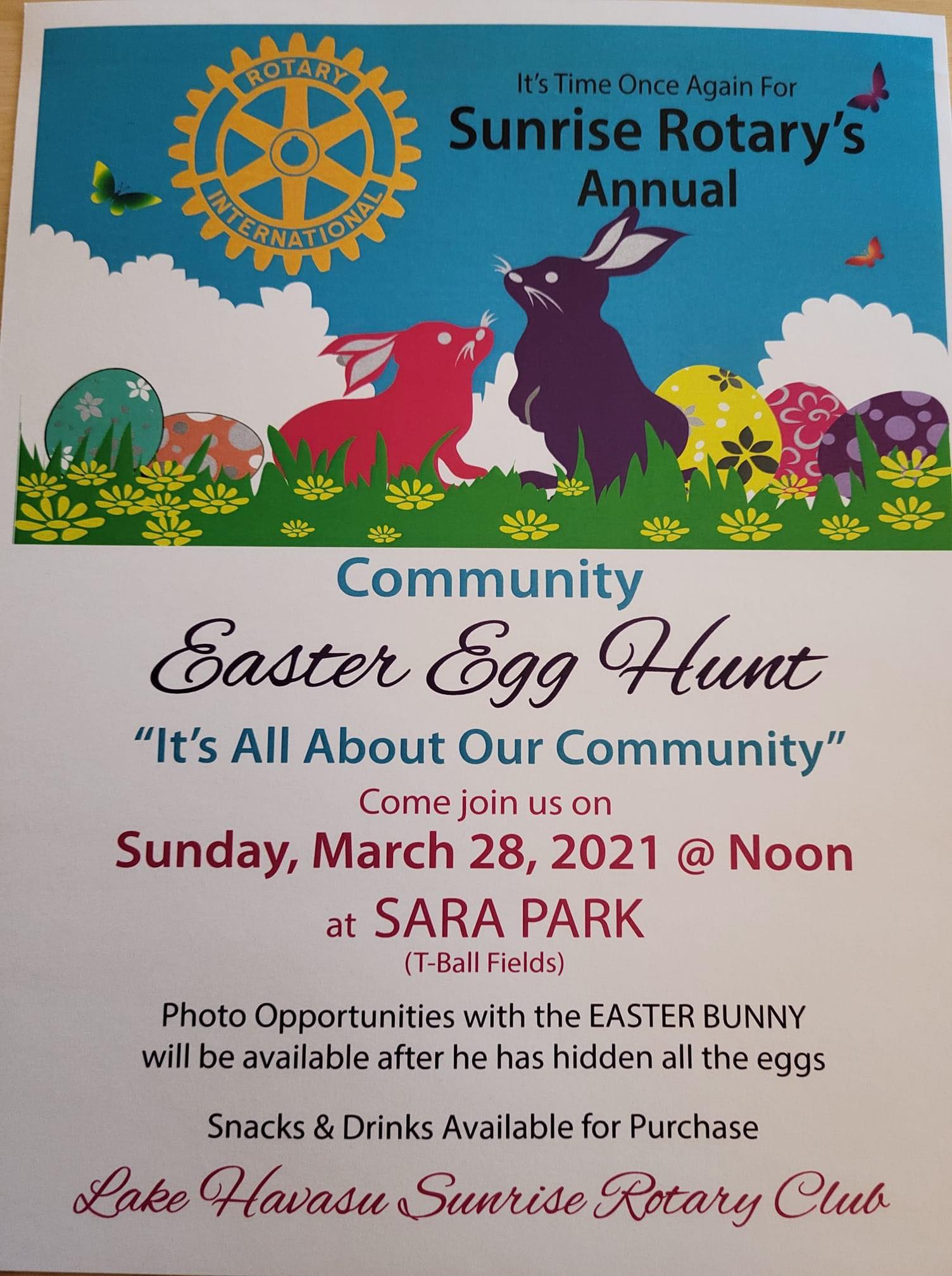 Sunrise Rotary Easter Egg Hunt