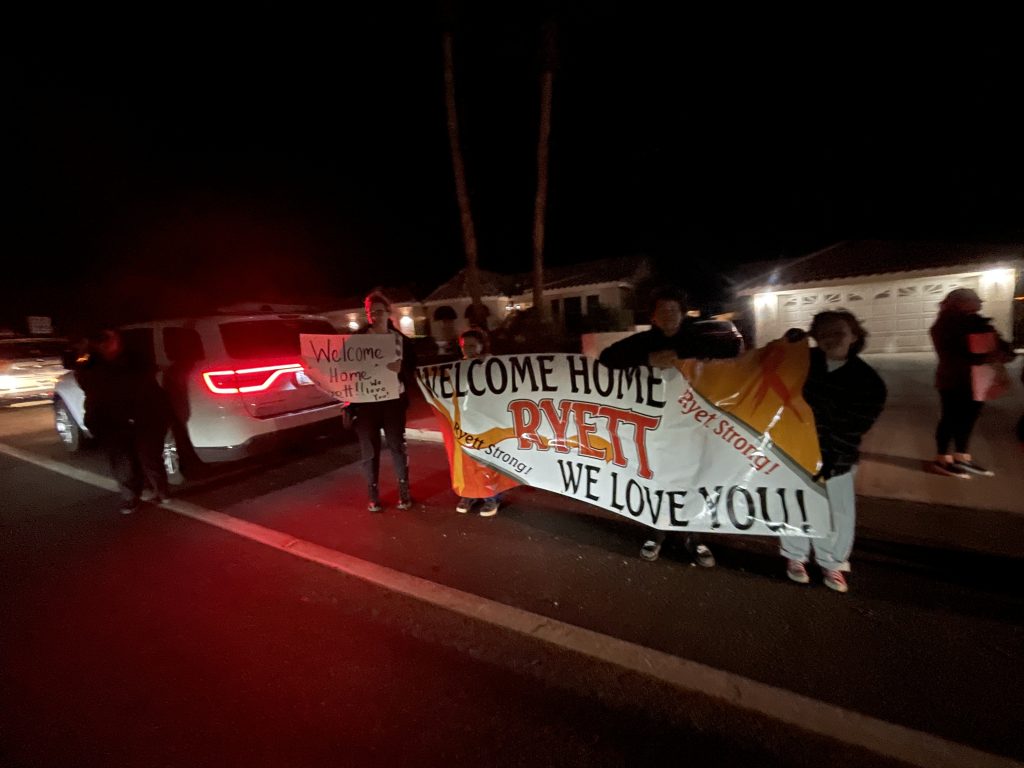 Ryett Van Cleave Gets a Hero’s Welcome Home