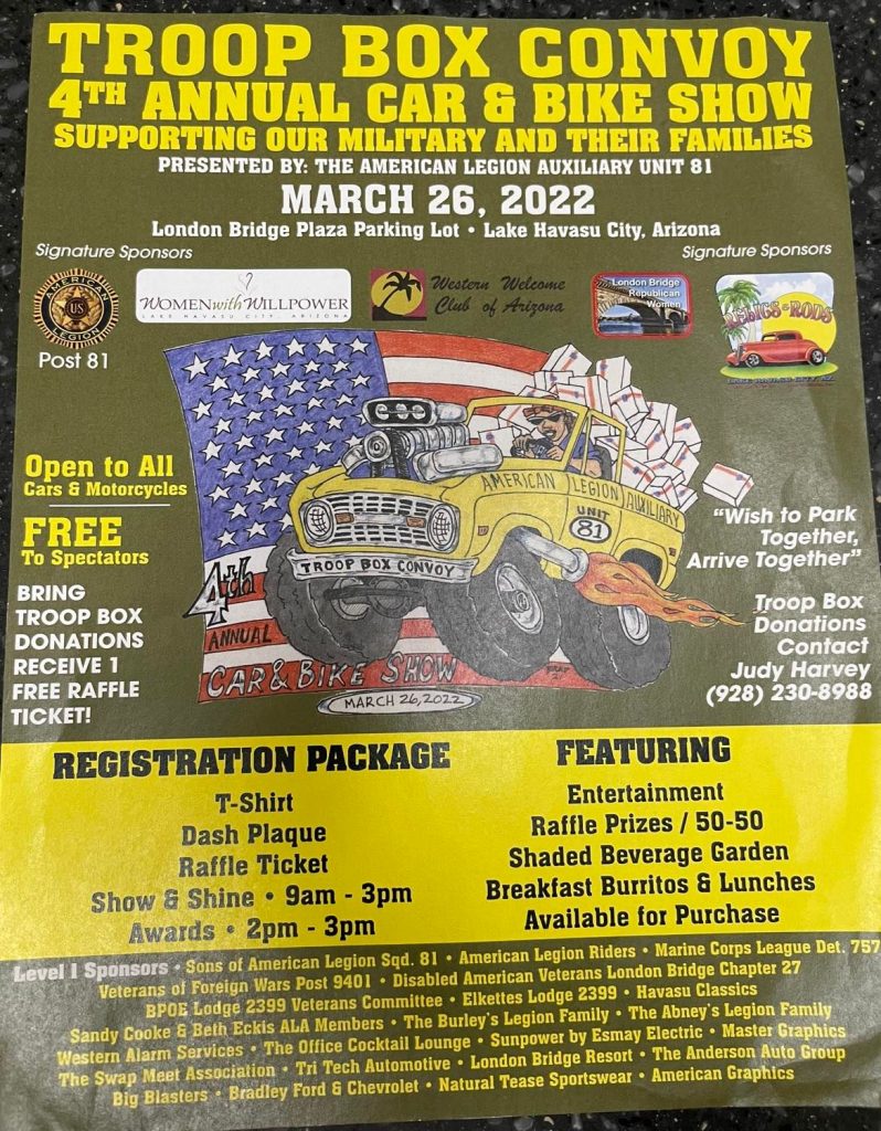 Troop Box Convoy Car and Bike Show