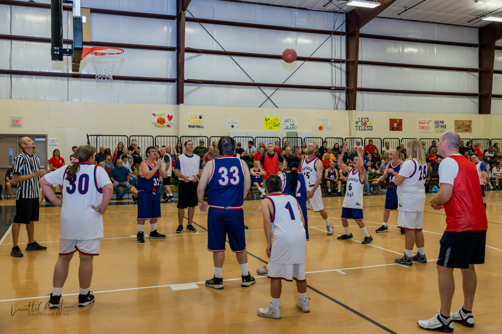 Special Olympics Lake Havasu Basketball takes on the Lake Havasu City Police Department