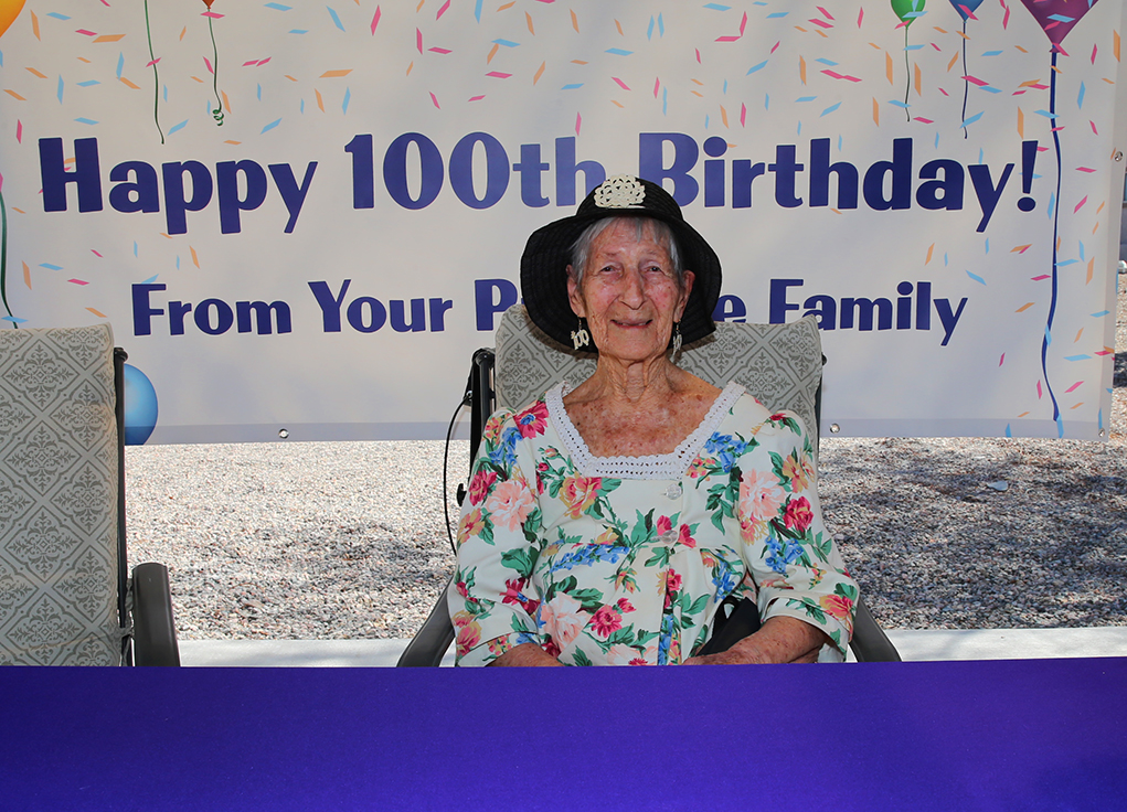 Marine  Veteran Roz Naylor Celebrates 100th Birthday