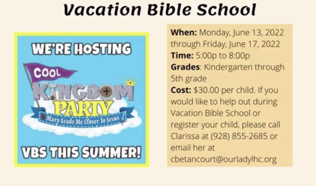 Our Lady of the Lake -Vacation Bible School