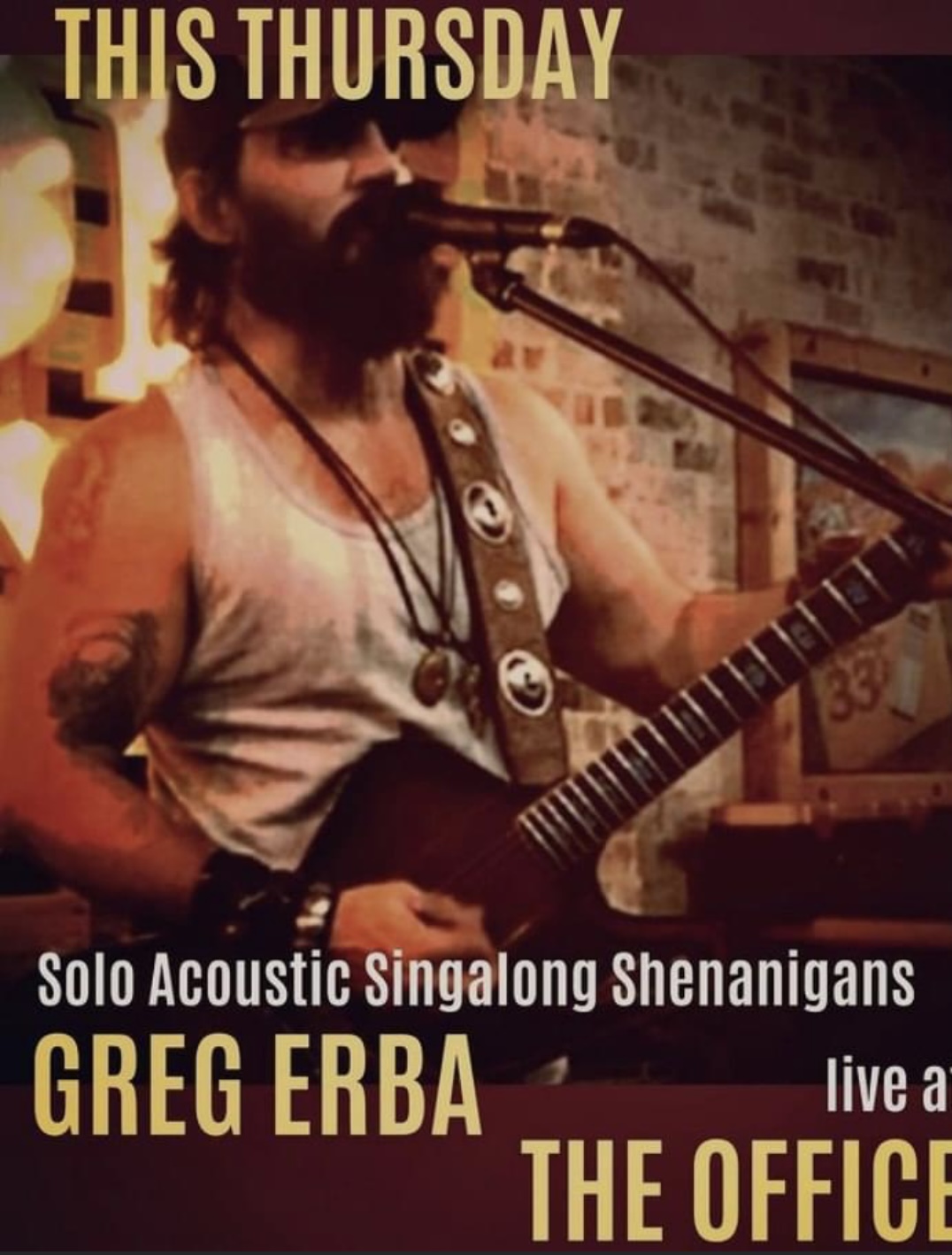 Greg zebra Acoustic Singalong