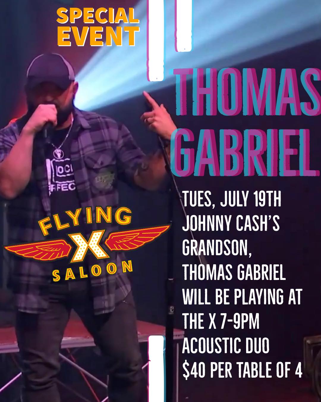 Thomas Gabriel at Flying X Saloon