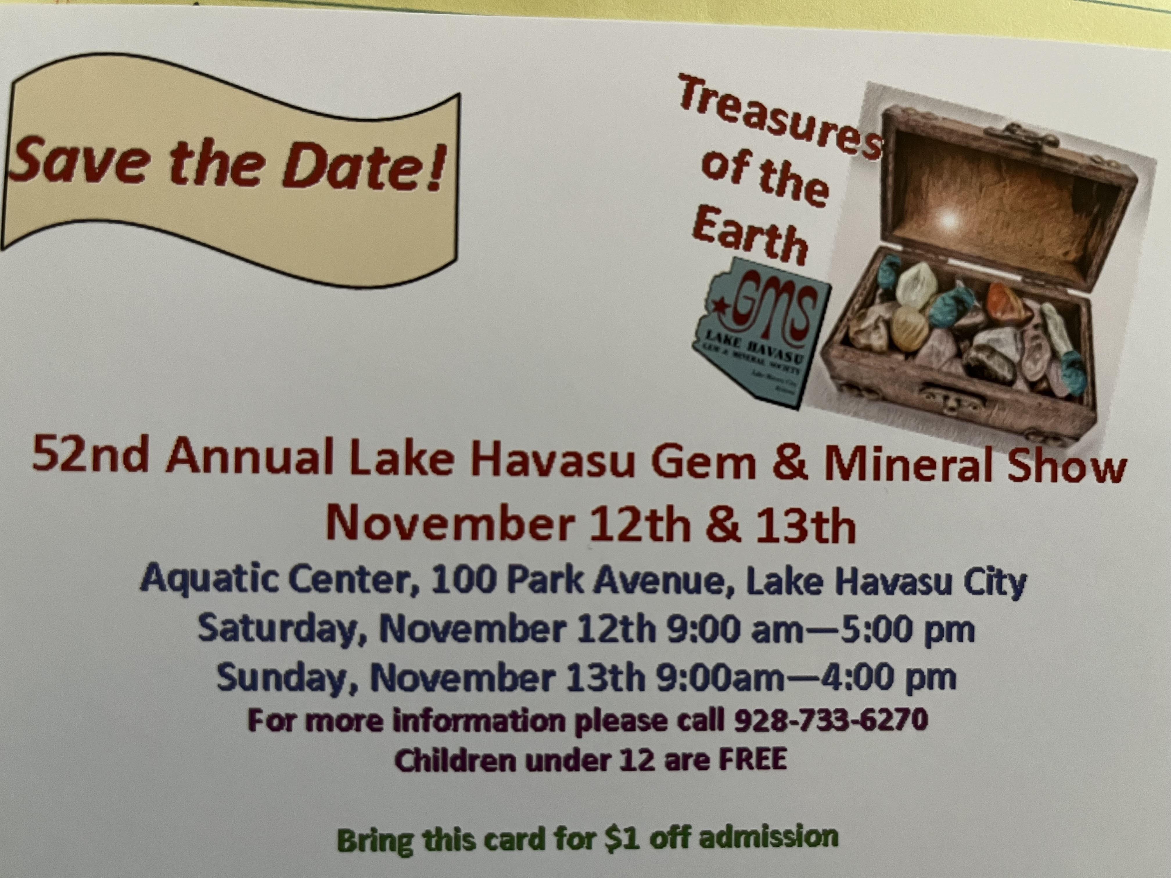 52nd Annual Gem and Mineral Show