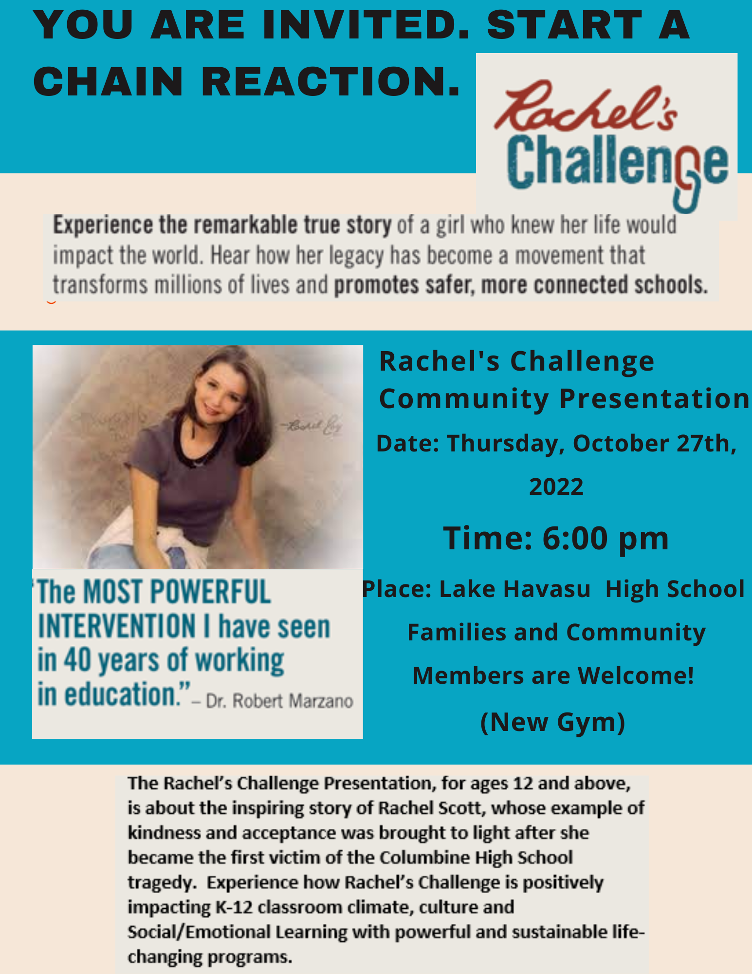 Rachel’s Challenge