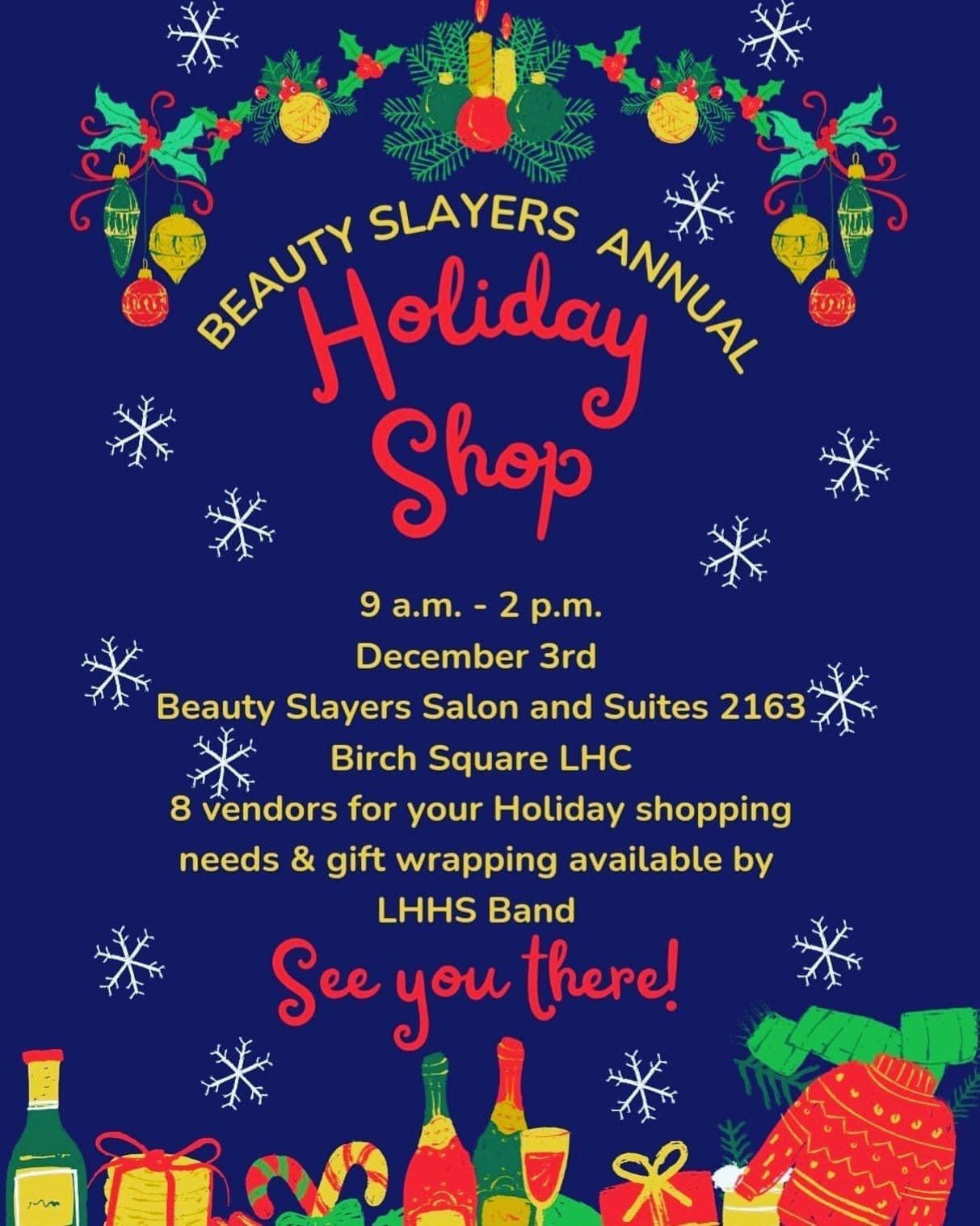 Beauty Slayers Annual Holiday Shop