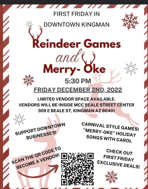 First Friday Reindeer Games and Merry-Oke!