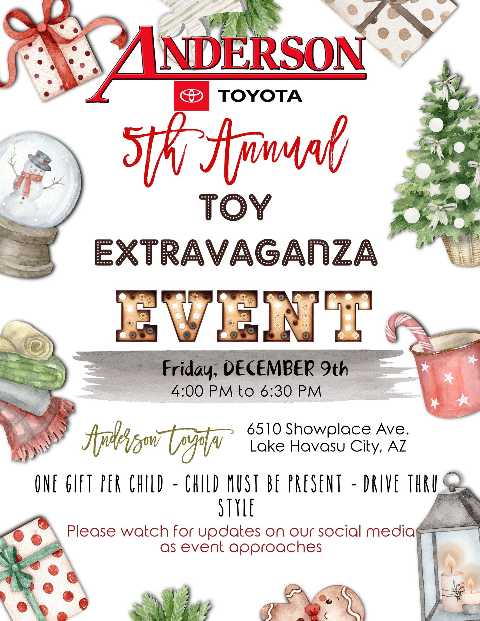 Anderson Toyota 5th Annual Toy Extravaganza