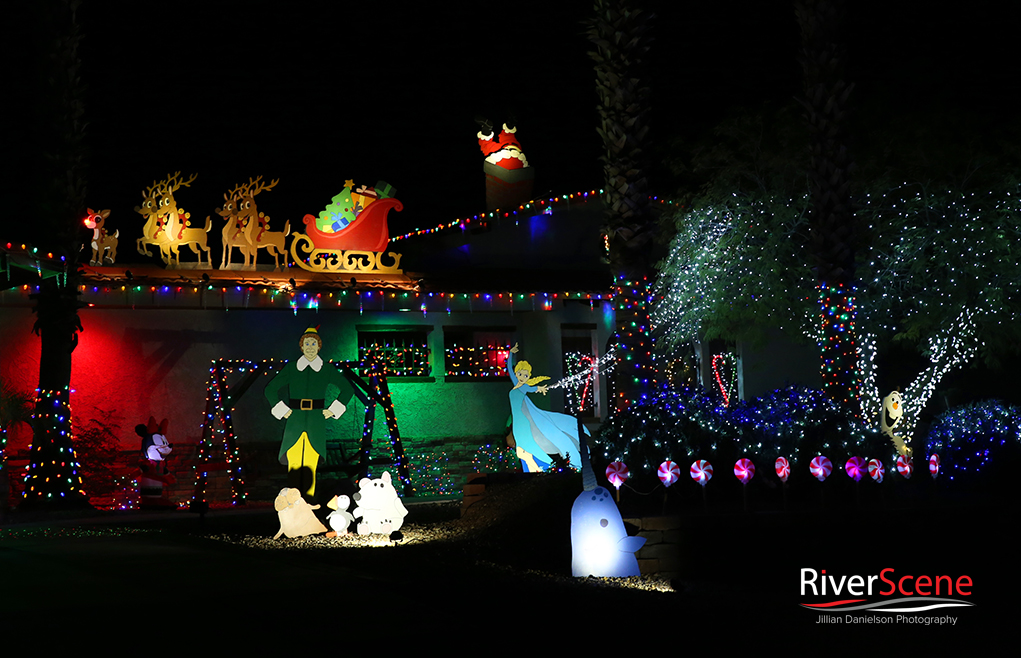 Christmas Lights of Havasu Map RiverScene 