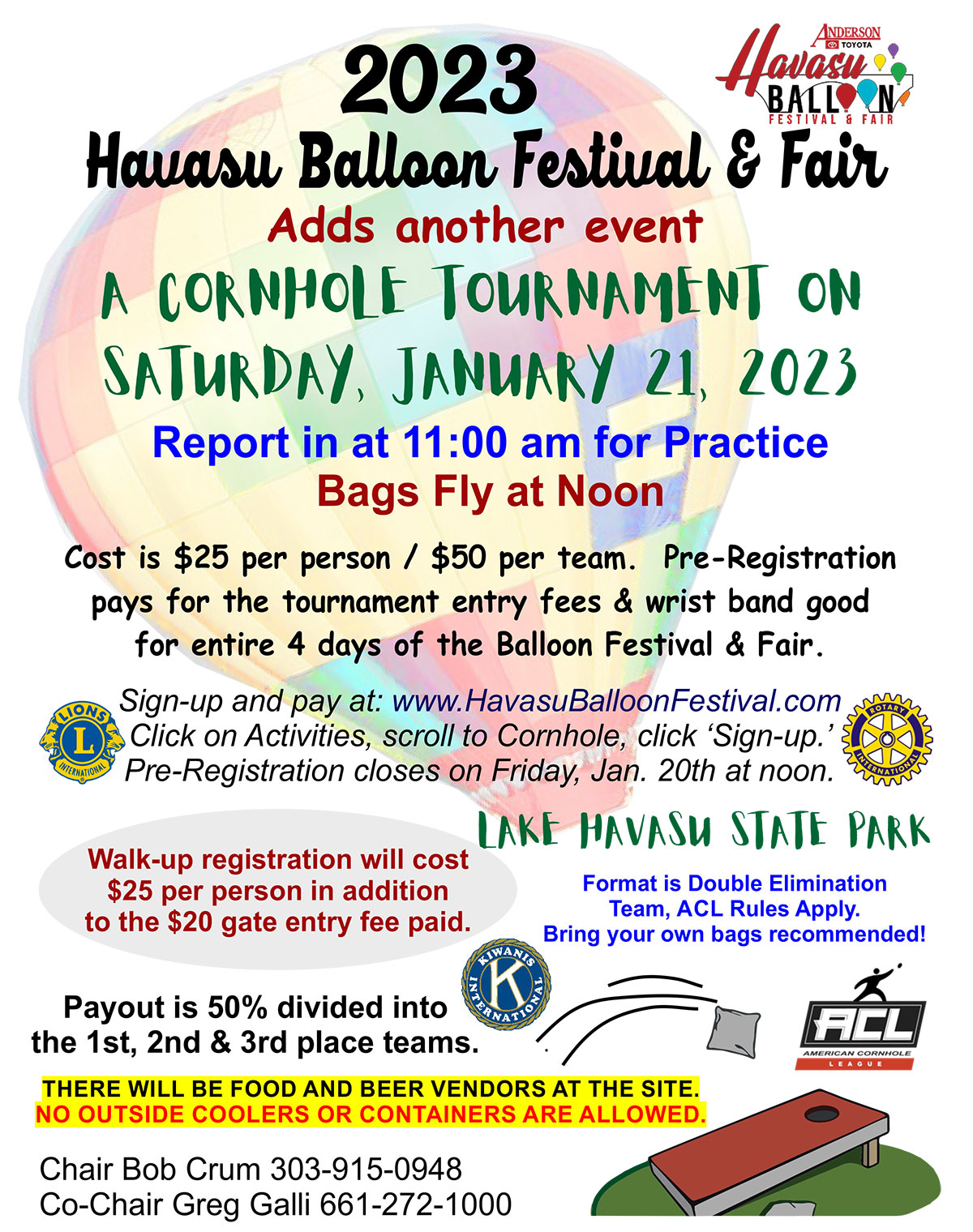 Havasu Balloon Festival Cornhole Tournament