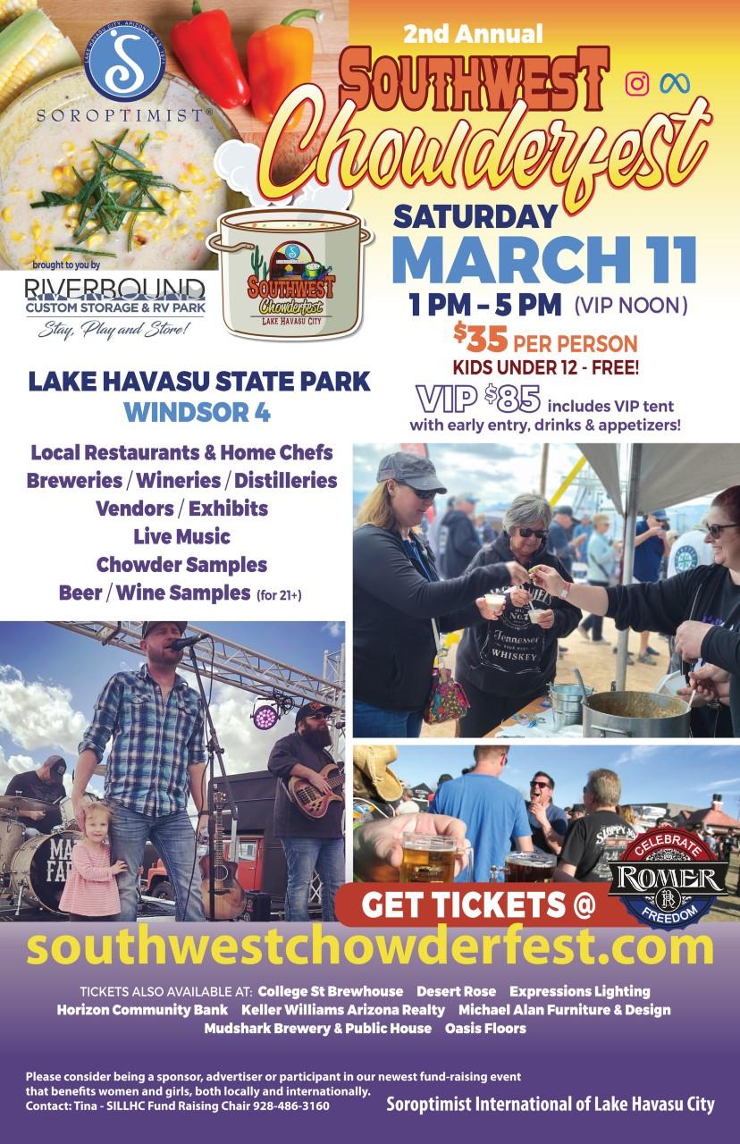 RiverScene Magazine Soroptimist Southwest Chowderfest Tickets Now
