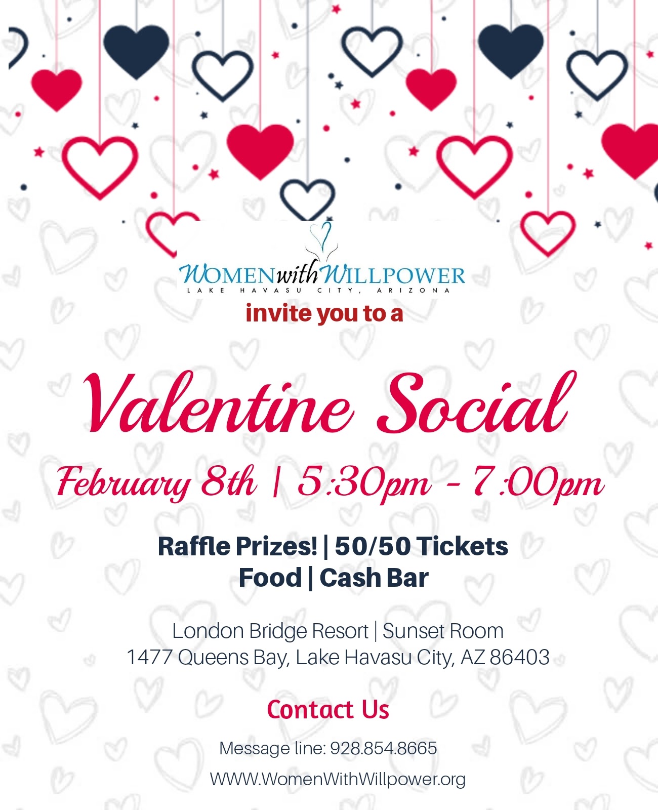 February social with Women with Willpower