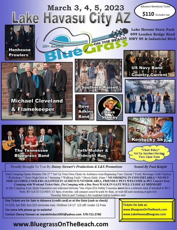 Bluegrass Music Festival March 3-5