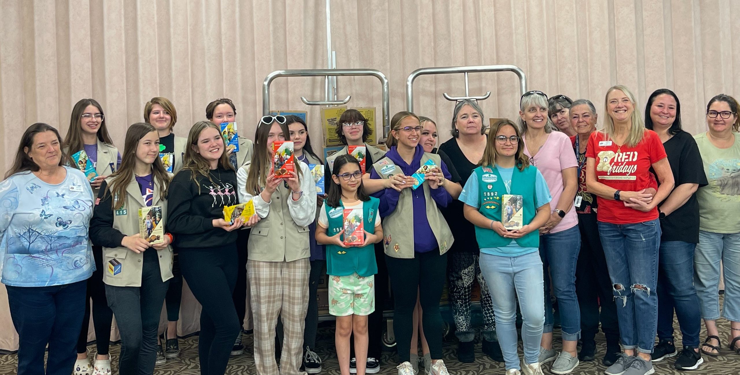 Lake Havasu Girl Scouts Donate Cookies For Military Care Packages