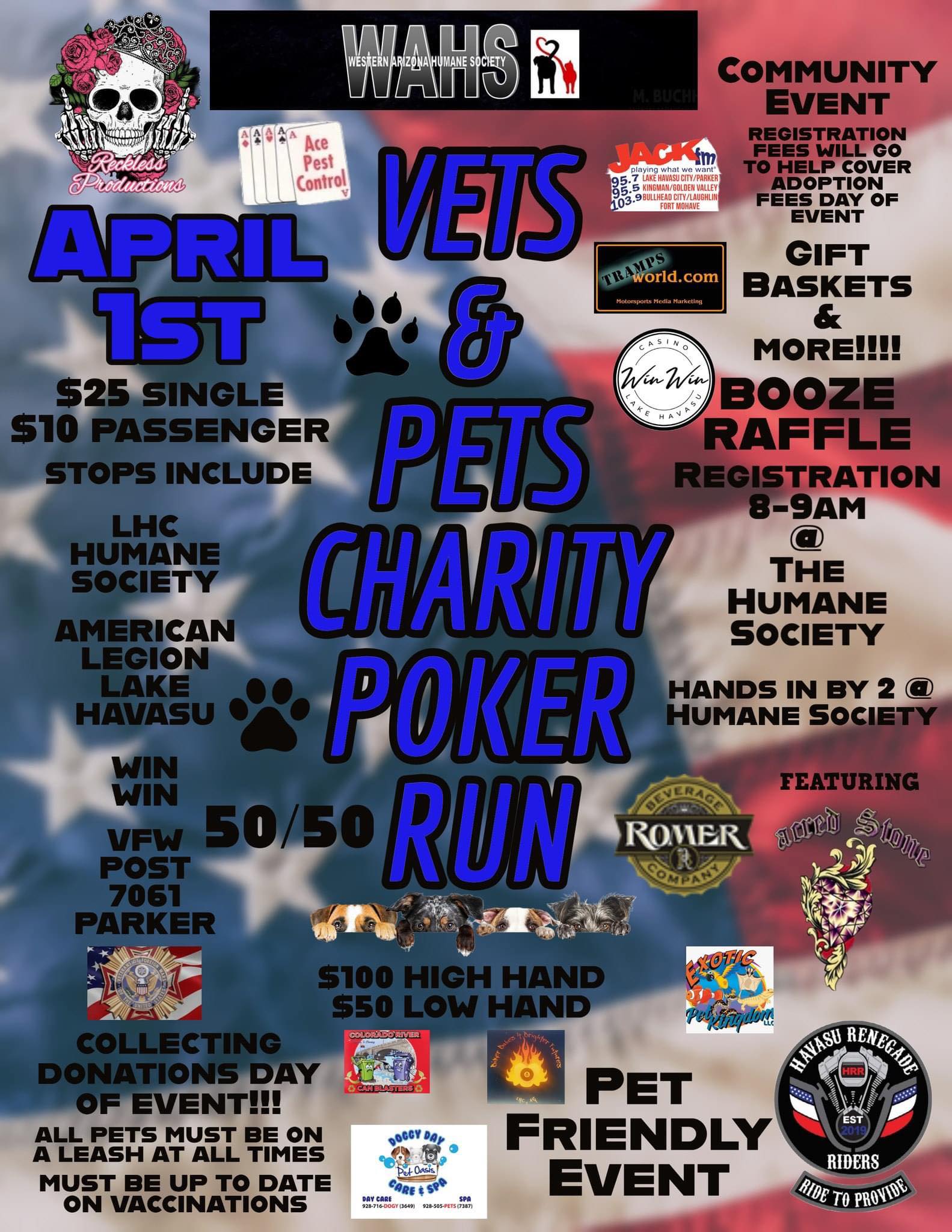 Vets And Pets Charity Poker Run