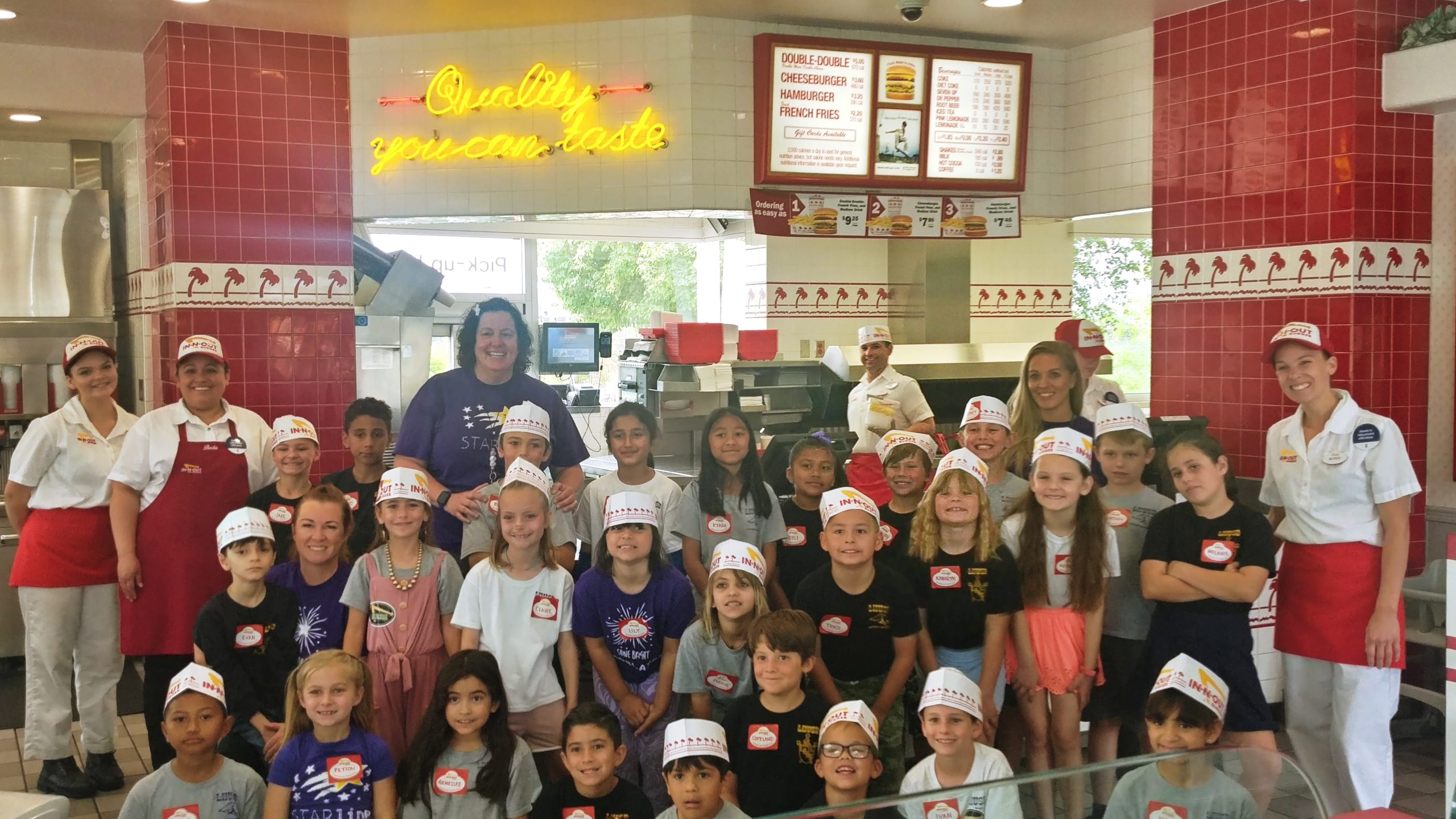 Starline Students Learn History And Business Skills At In-N-Out Field Trip