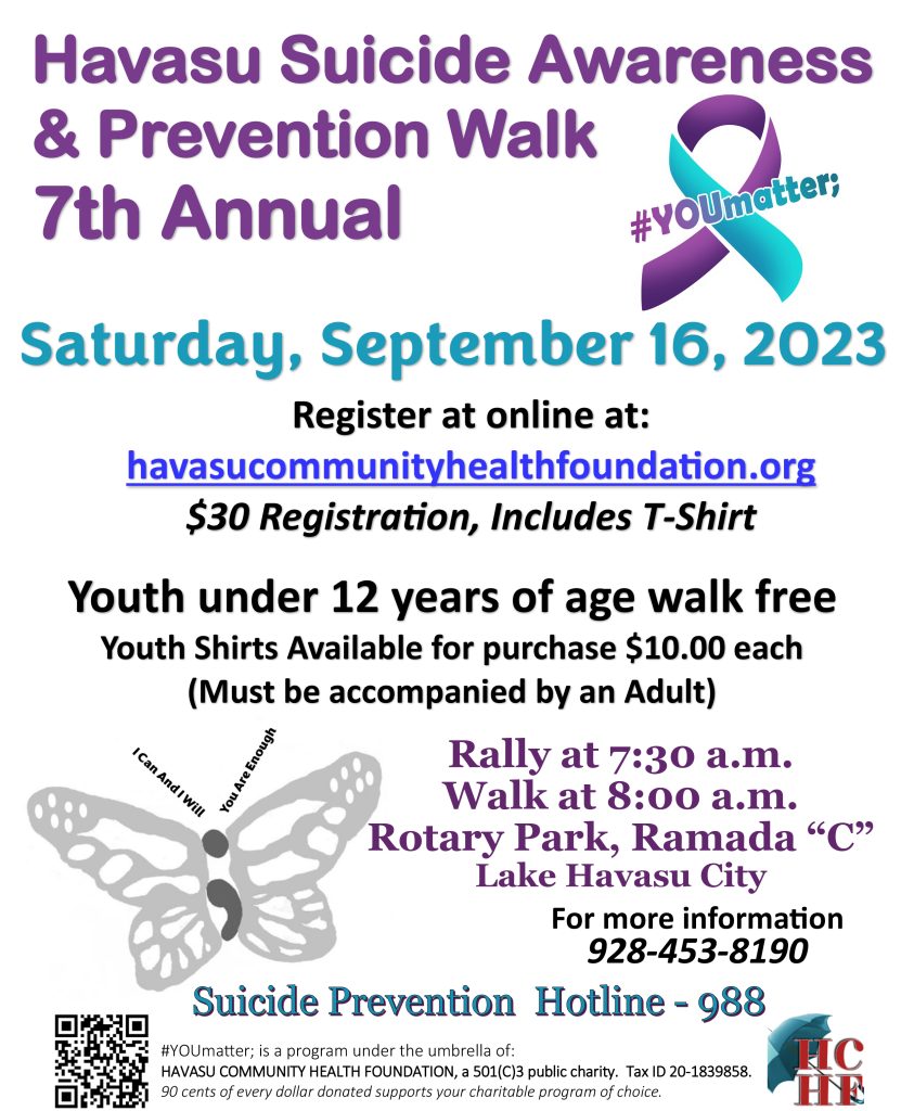 Havasu Suicide Awareness & Prevention Walk 7th Annual