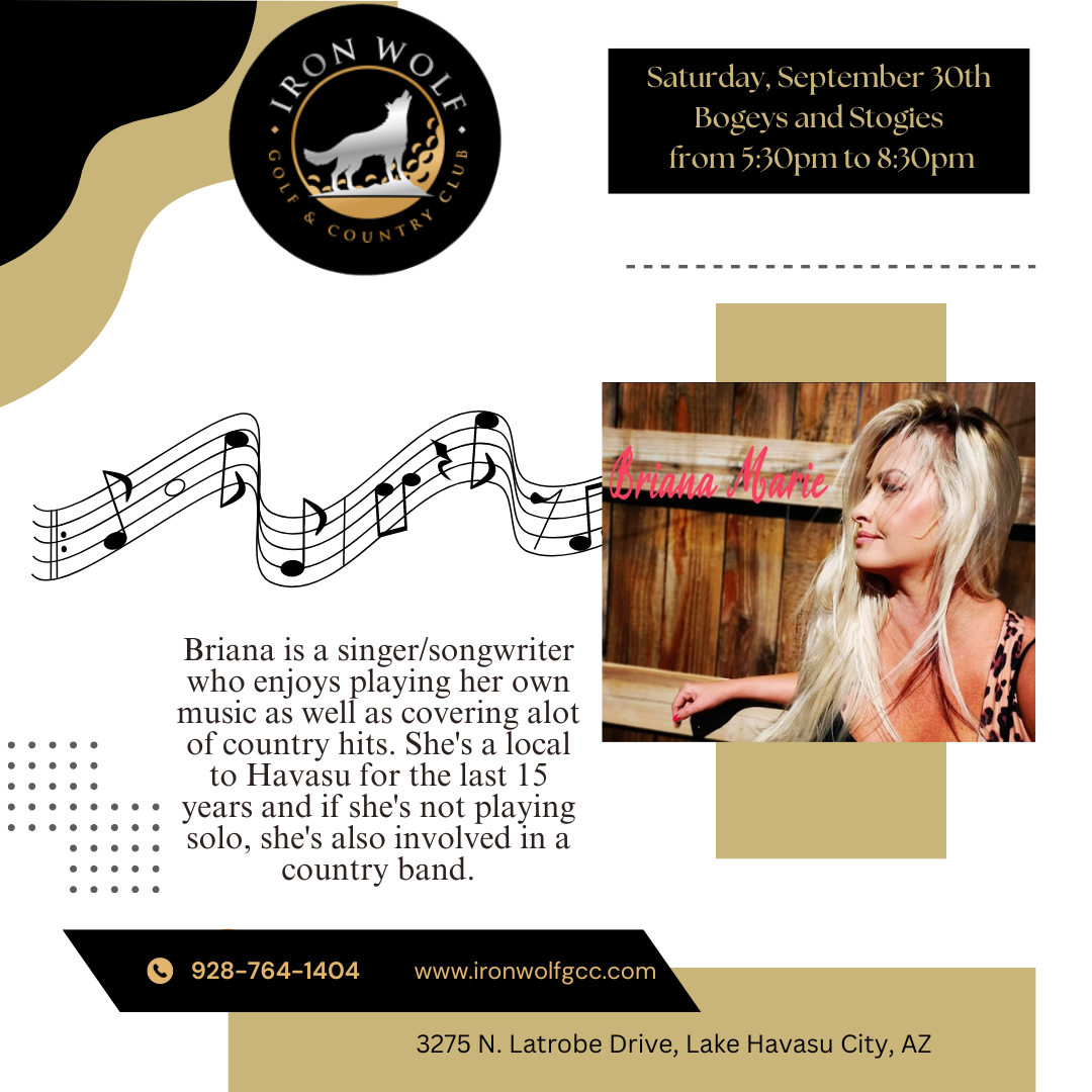 ** BRIANA MARIE MUSIC at the Iron Wolf Golf and Country Club **