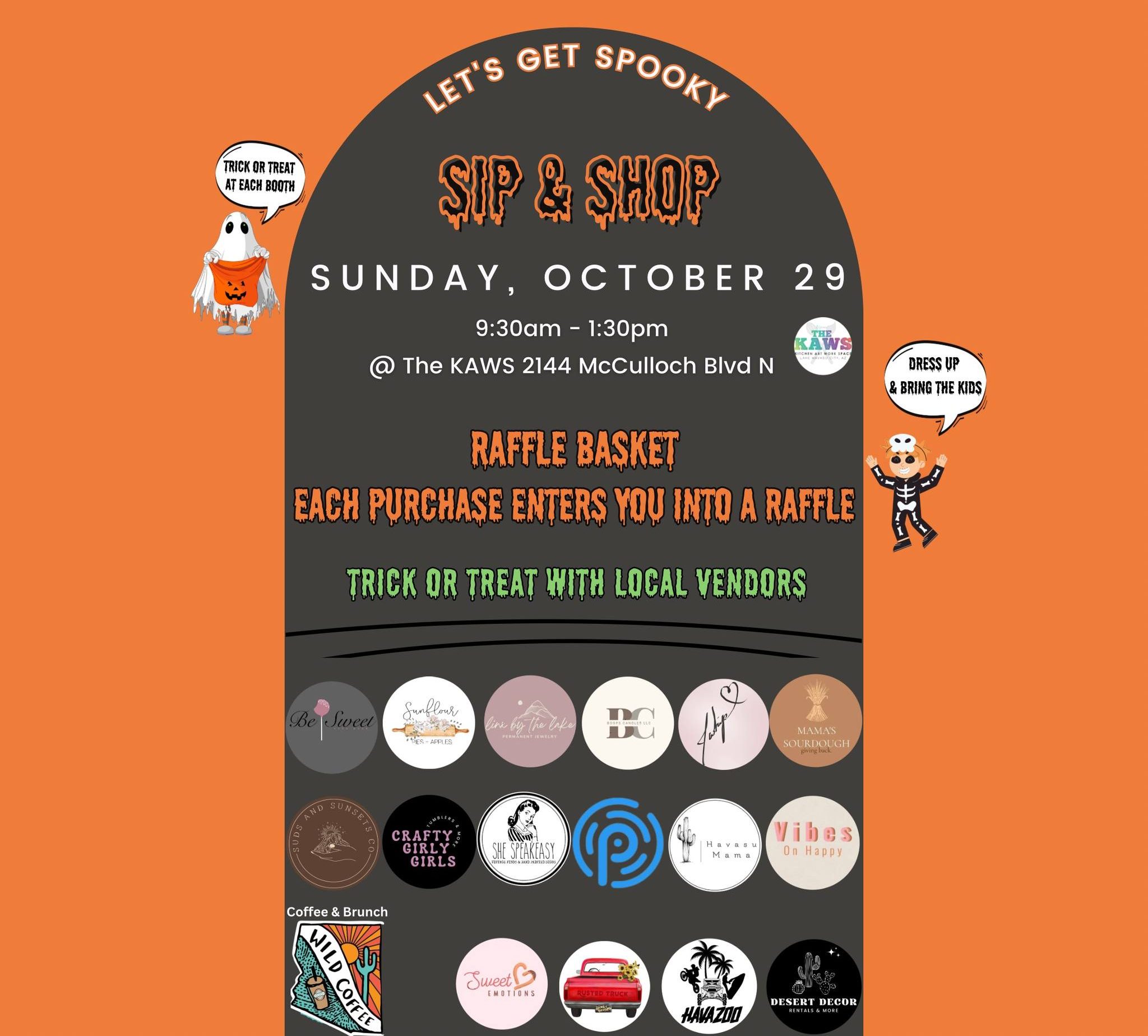 RiverScene Magazine Halloween Sip and Shop at The KAWS