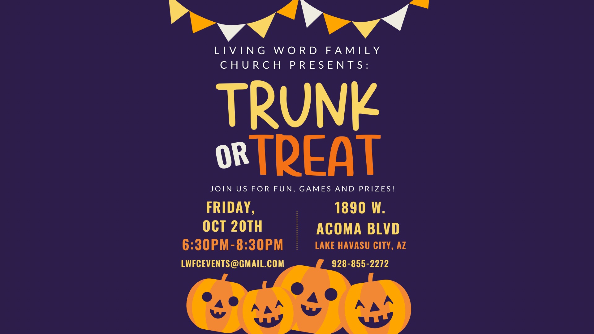 Trunk or Treat @ Living Word Family Church