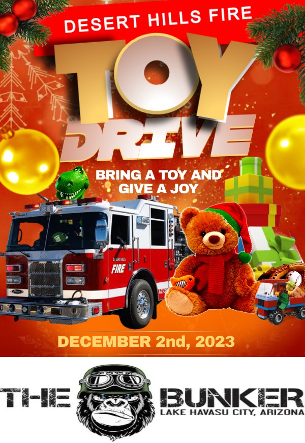 Desert Hills Fire Holiday Toy Drive – The Bunker Bar