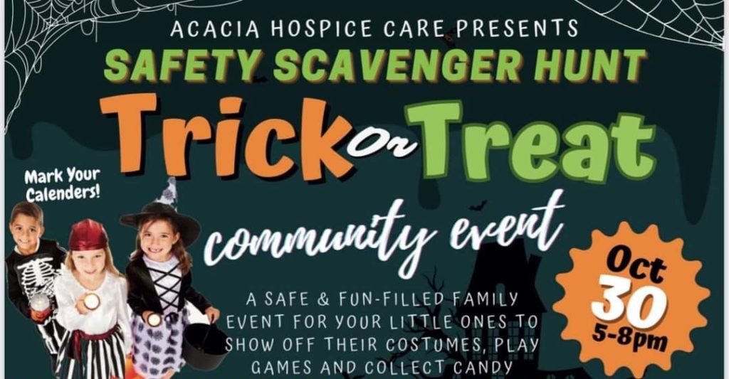 Halloween Safety Scavenger Hunt & Trick or Treat Event