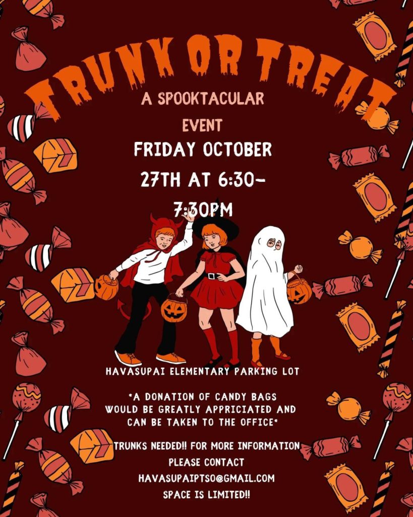 Havasupai Elementary Trunk Or Treat Spooktacular