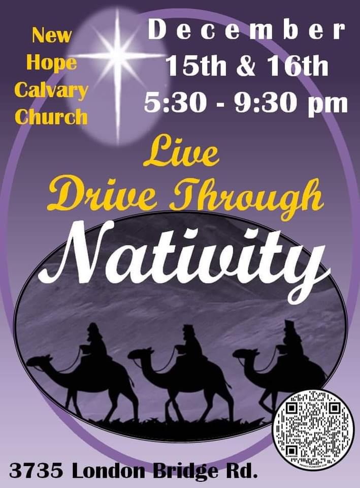 New Hope Calvary Church  Live Drive Through Nativity